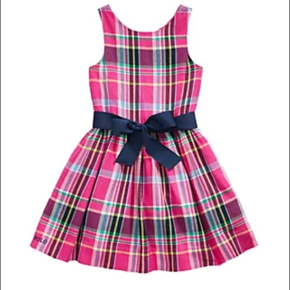 Ralph Lauren Plaid Cotton Twill Dress